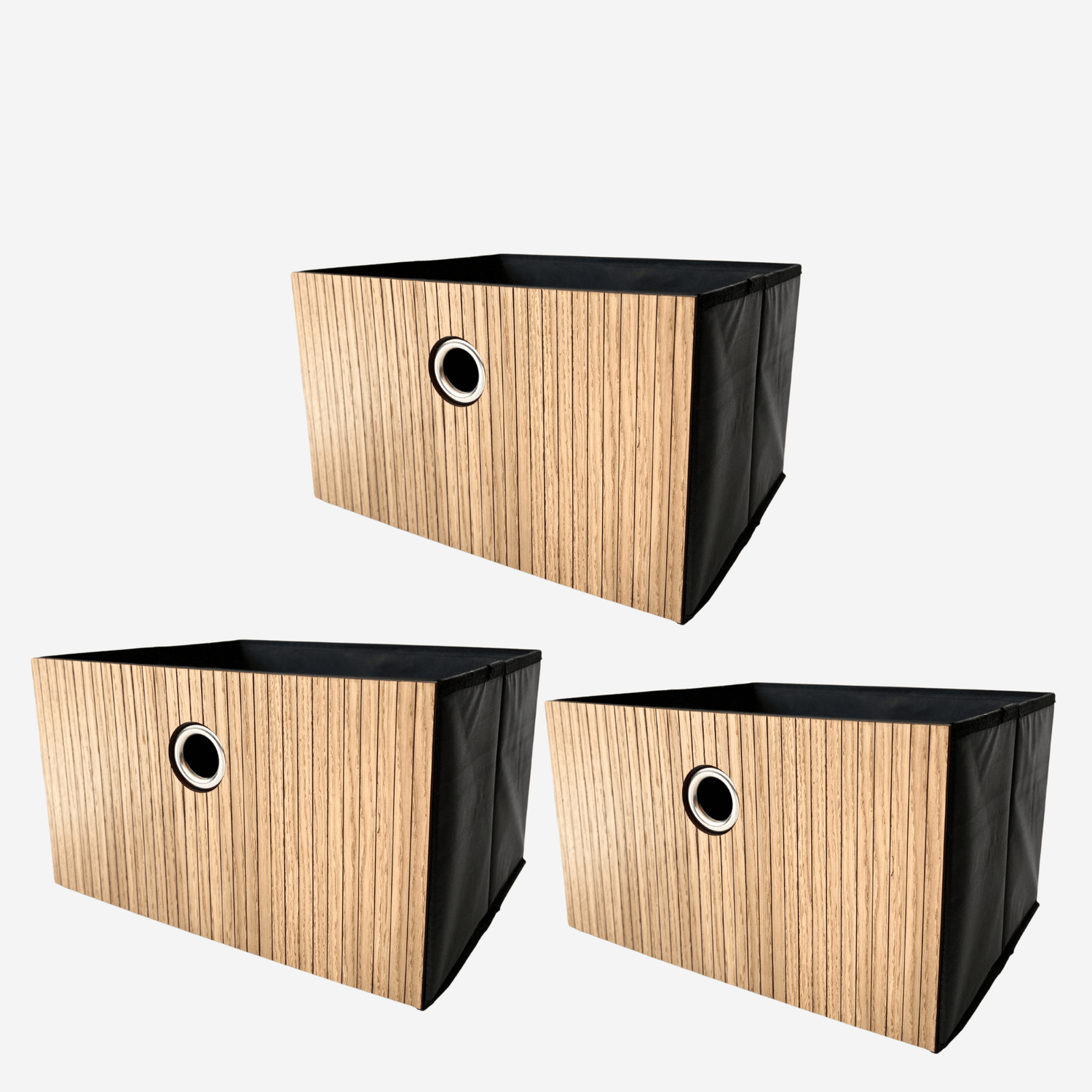 Box and basket for ikea kallax storage with dacorative wooden overlays panels by Artvoom – wood decor