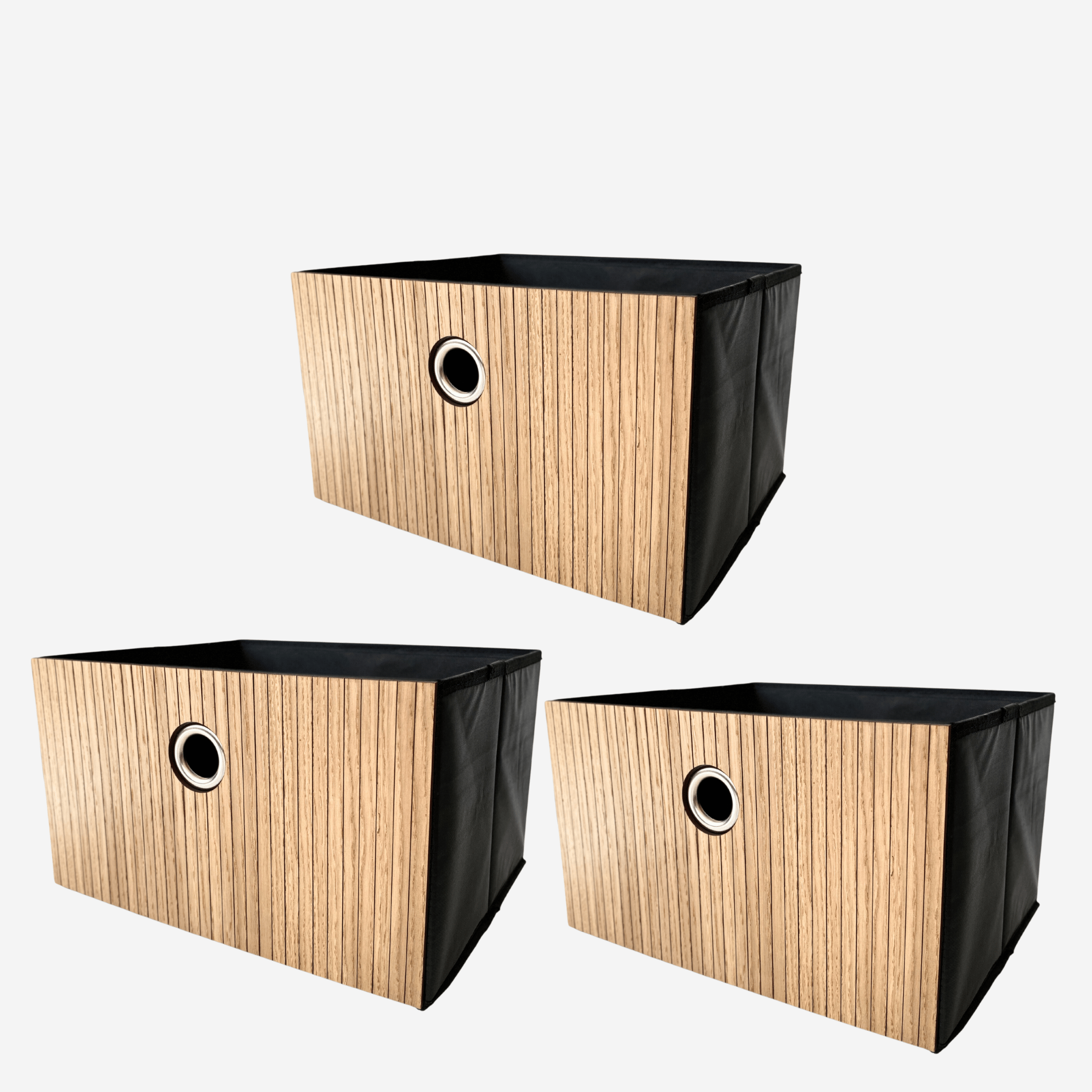 Box and basket for ikea kallax storage with dacorative wooden overlays panels by Artvoom – wood decor