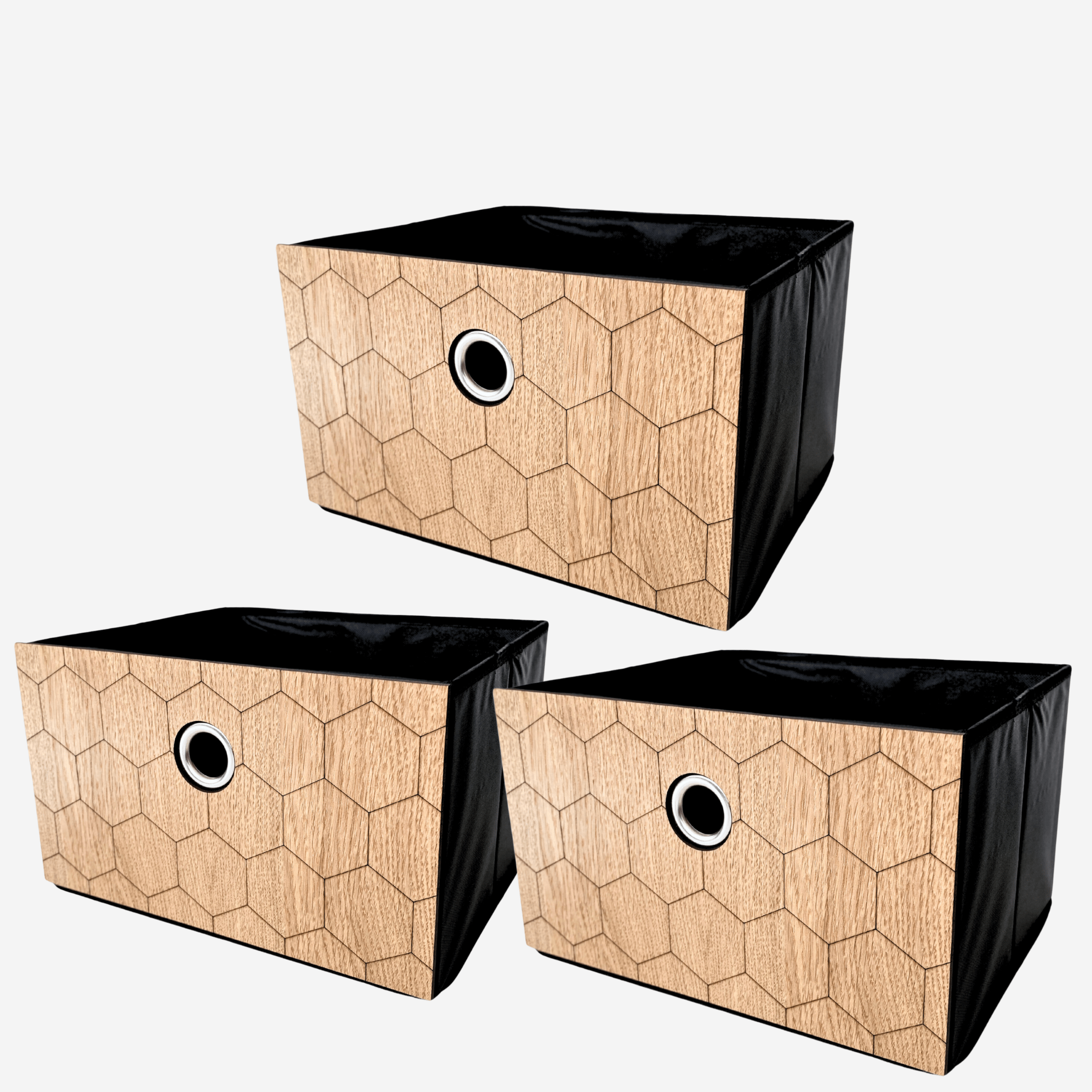 Box and basket for ikea kallax storage with dacorative wooden overlays panels by Artvoom – wood decor