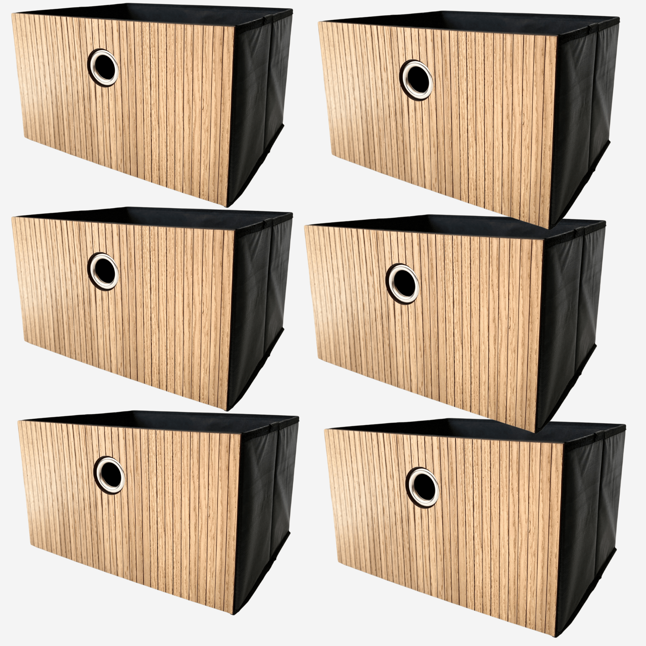 Box and basket for ikea kallax storage with dacorative wooden overlays panels by Artvoom – wood decor