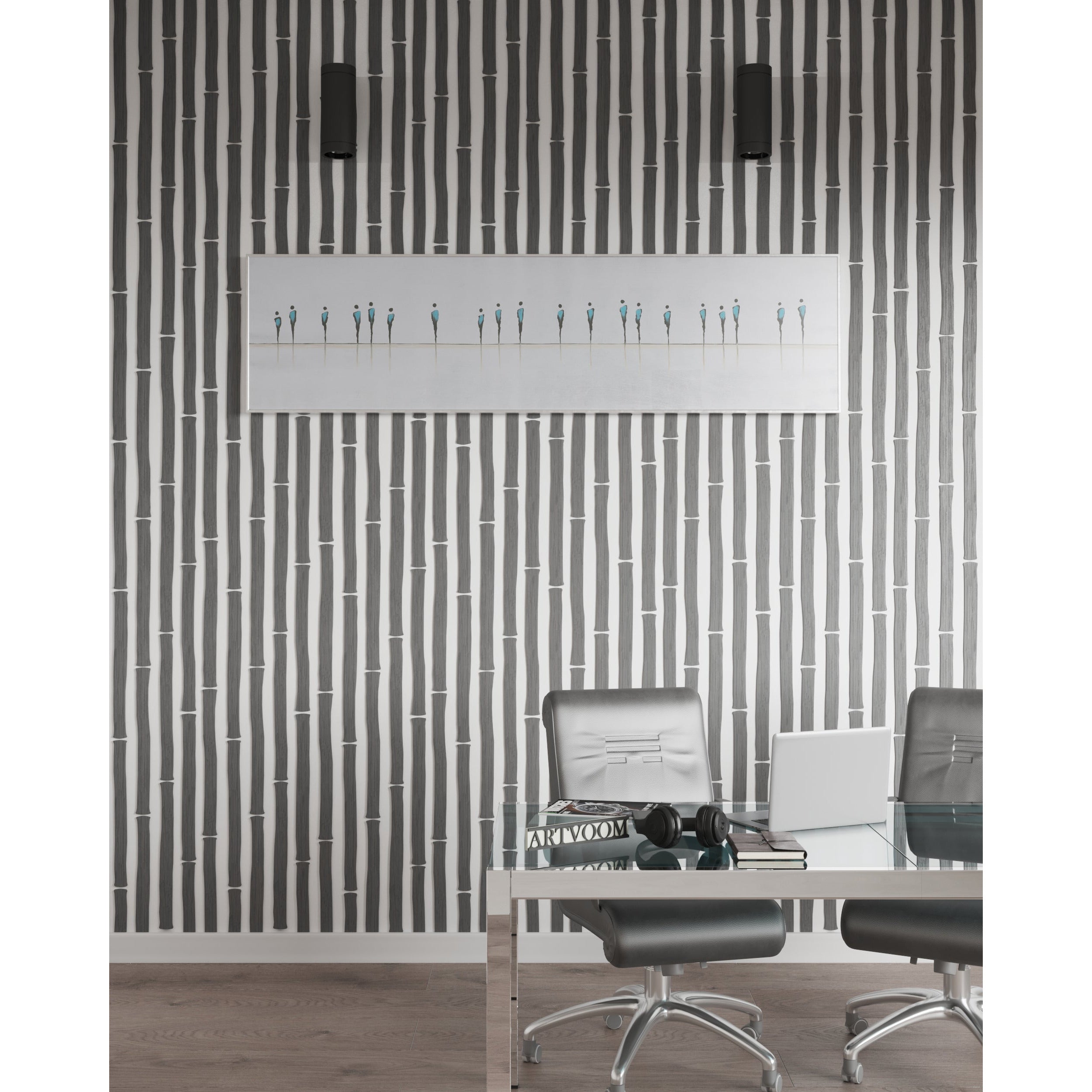 Ebony (Wenge) Bamboo Panel Wall Slats, 24 pcs in box. Artvoom Wall Decor panels by Artvoom – wood decor