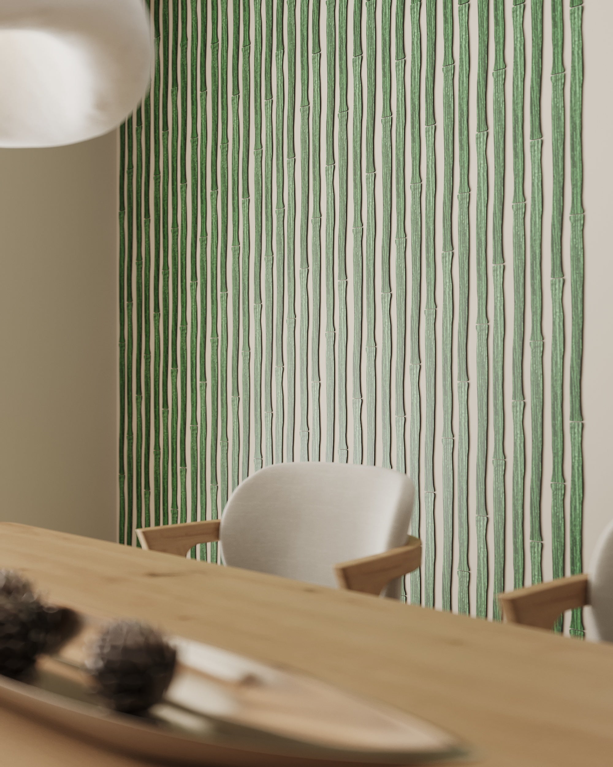 Green Bamboo Panel Wall Slats, 24 pcs in box. Artvoom Wall Decor panels by Artvoom – wood decor