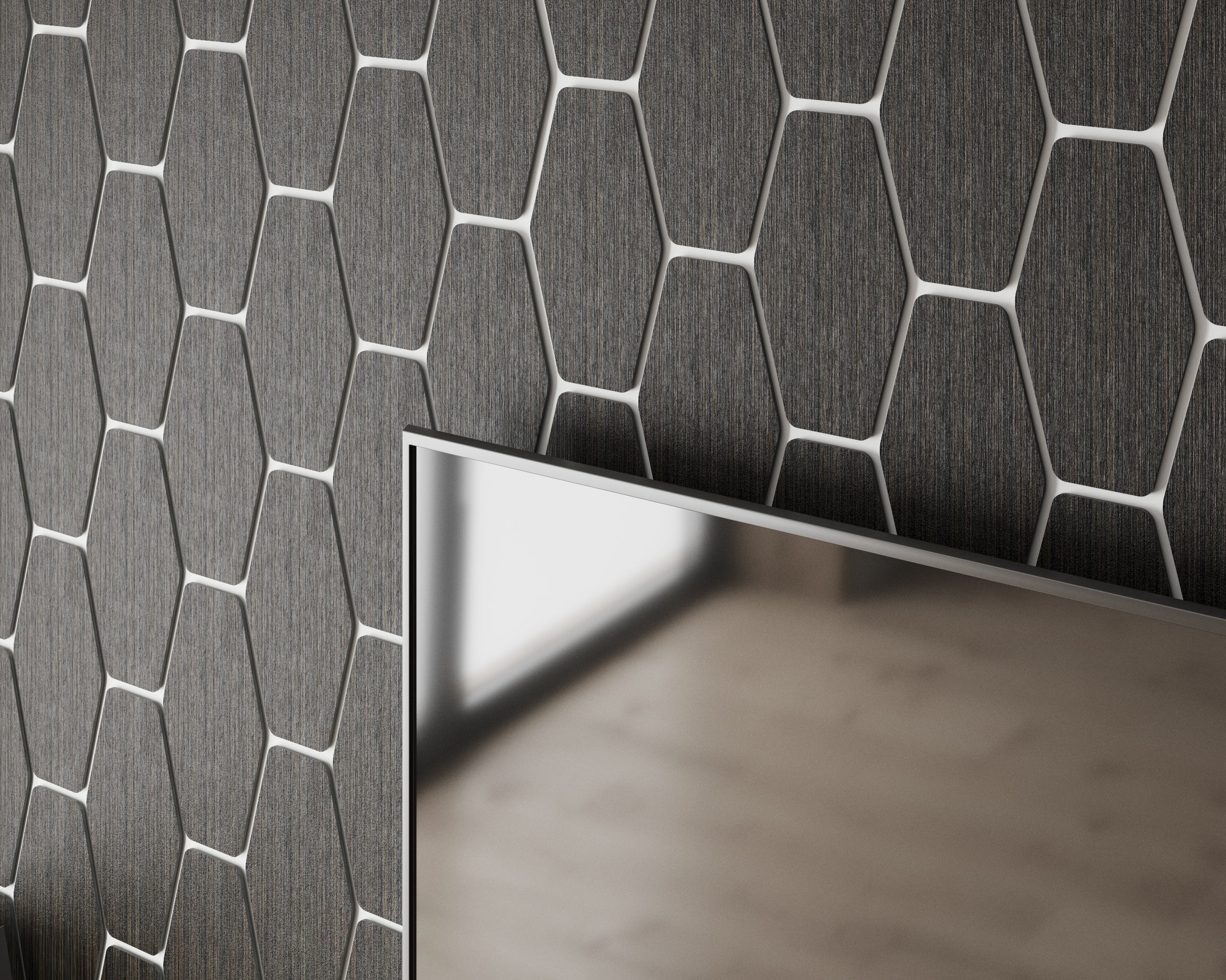 Long hexagons Wenge, Wooden Wall Panels, 15 pcs in box. Artvoom Wall Decor panels by Artvoom – wood decor