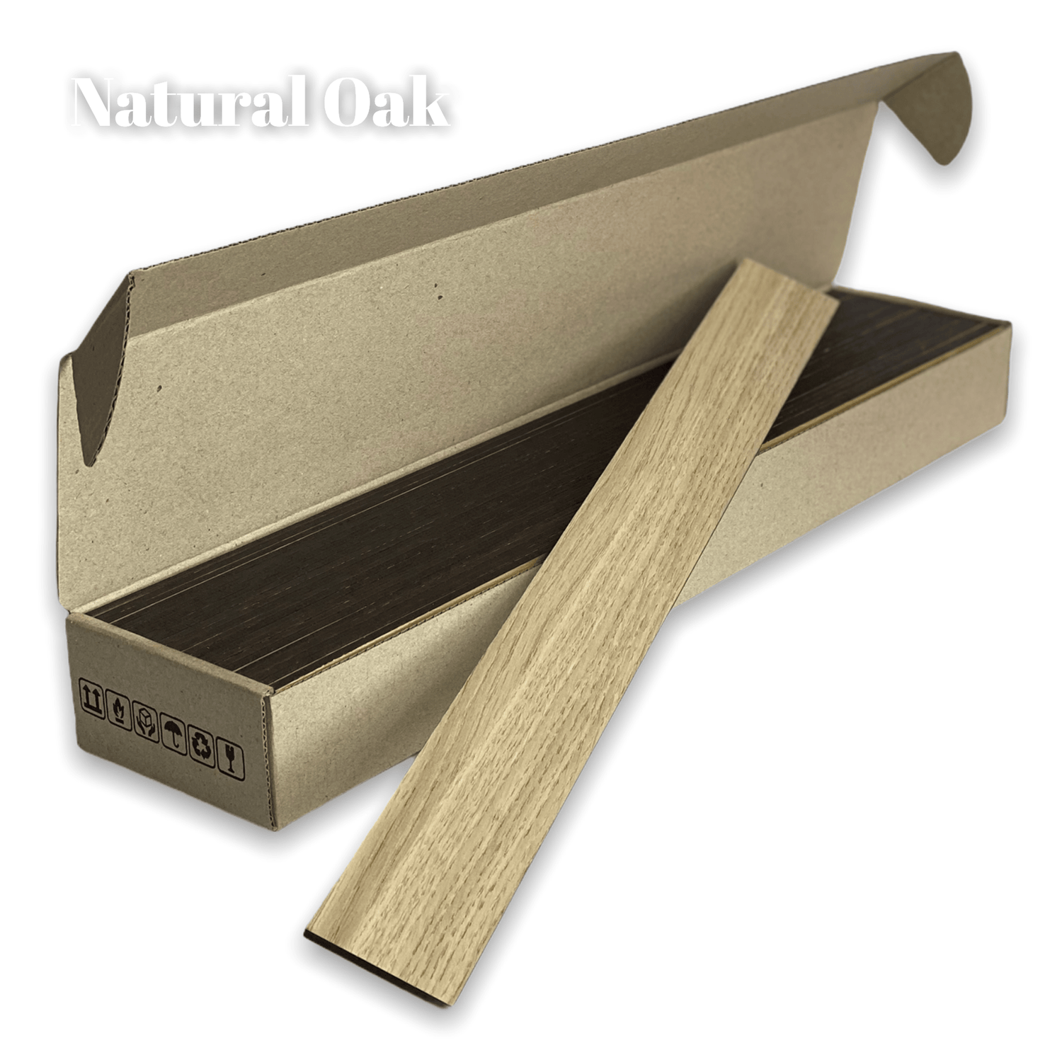 Narrow Natural Oak Wooden Wall Slats, 24 pcs in box. Artvoom Wall Decor panels by Artvoom – wood decor