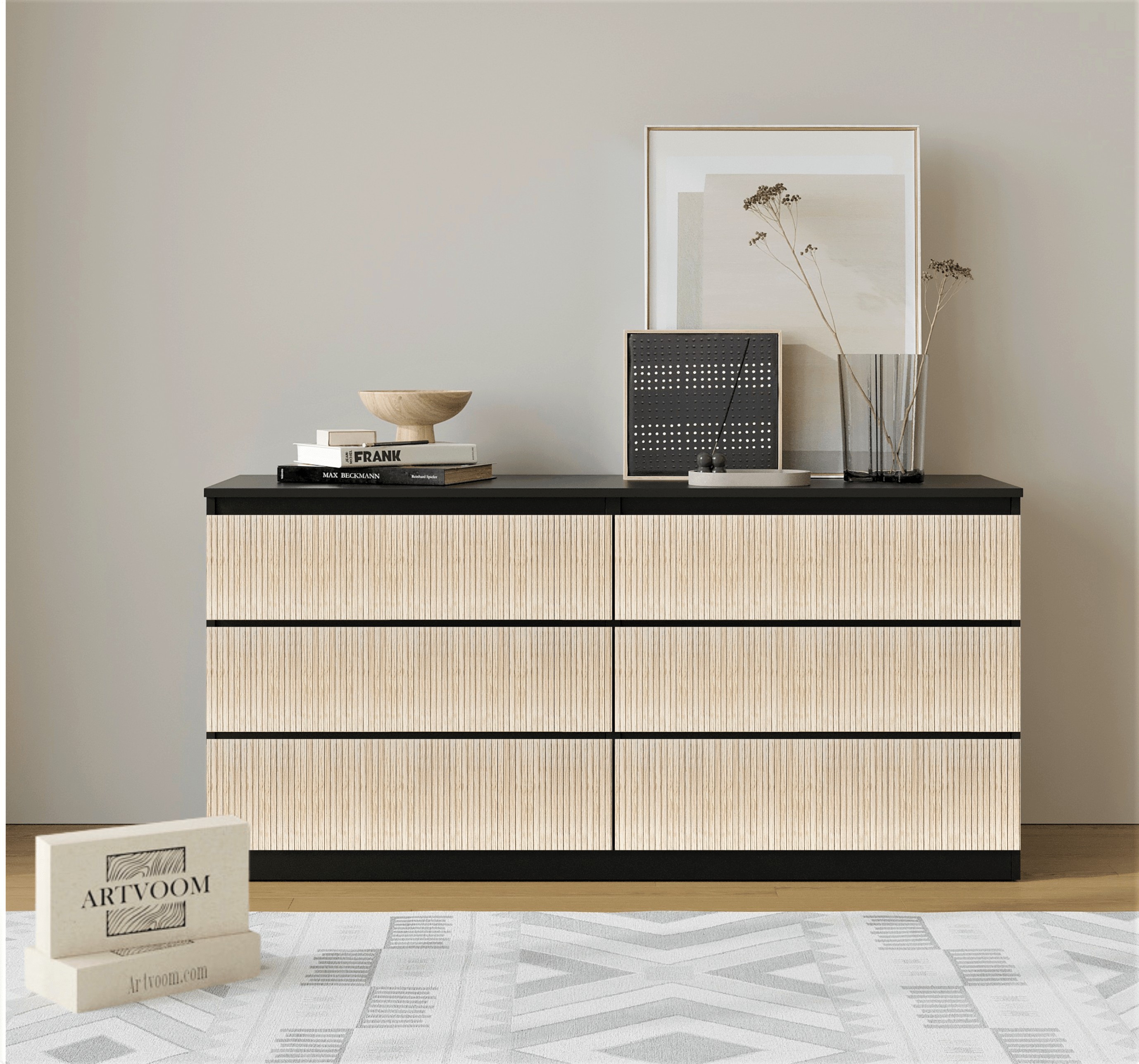 Overlay wooden panels for decorating ikea kallax doors and drawers with pattern panels by Artvoom – wood decor