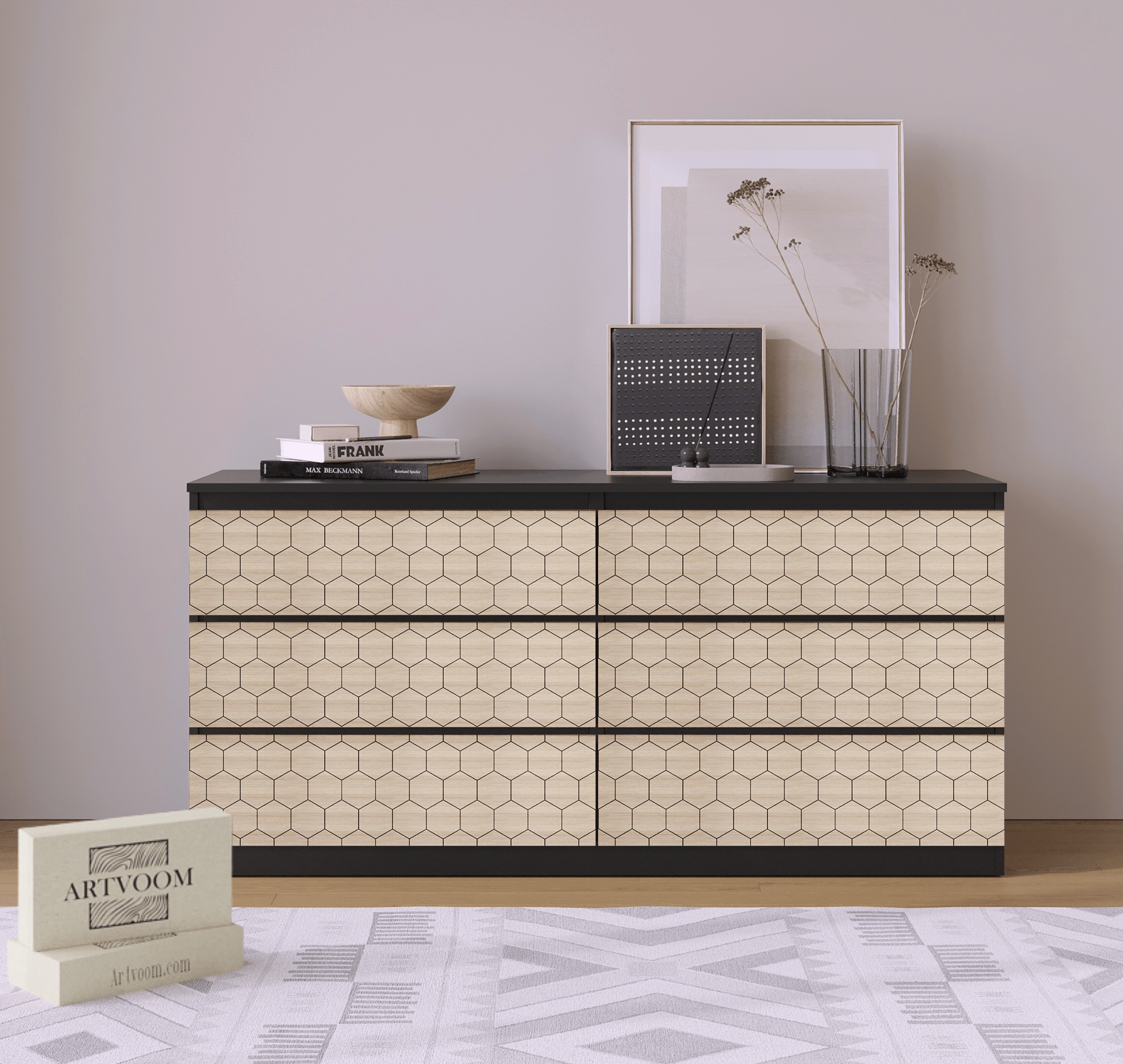 Overlay wooden panels for decorating ikea kallax doors and drawers with pattern panels by Artvoom – wood decor