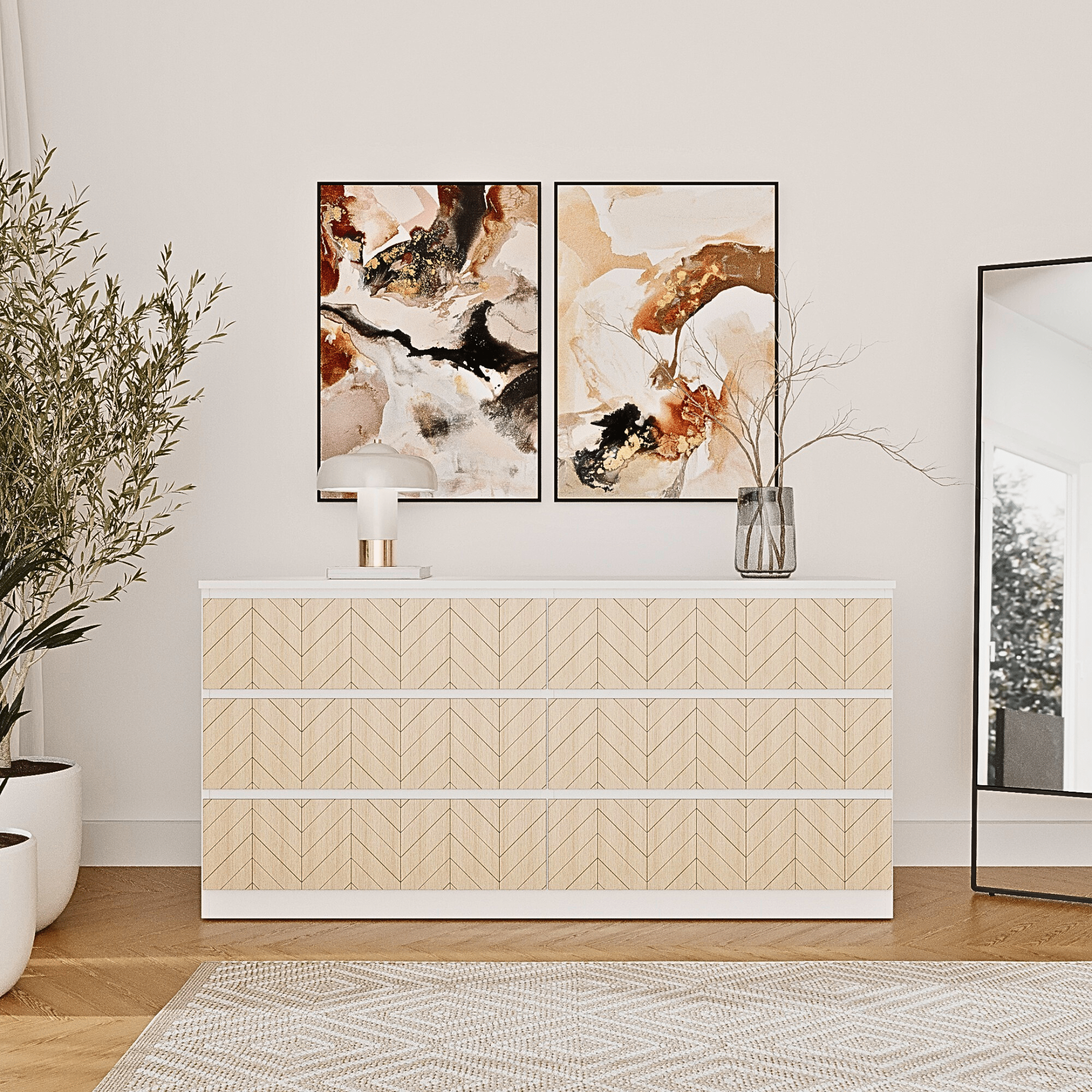 Overlay wooden panels for decorating ikea kallax doors and drawers with pattern panels by Artvoom – wood decor