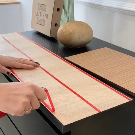 Overlay wooden panels for decorating ikea koppang dresser with pattern panels by Artvoom – wood decor