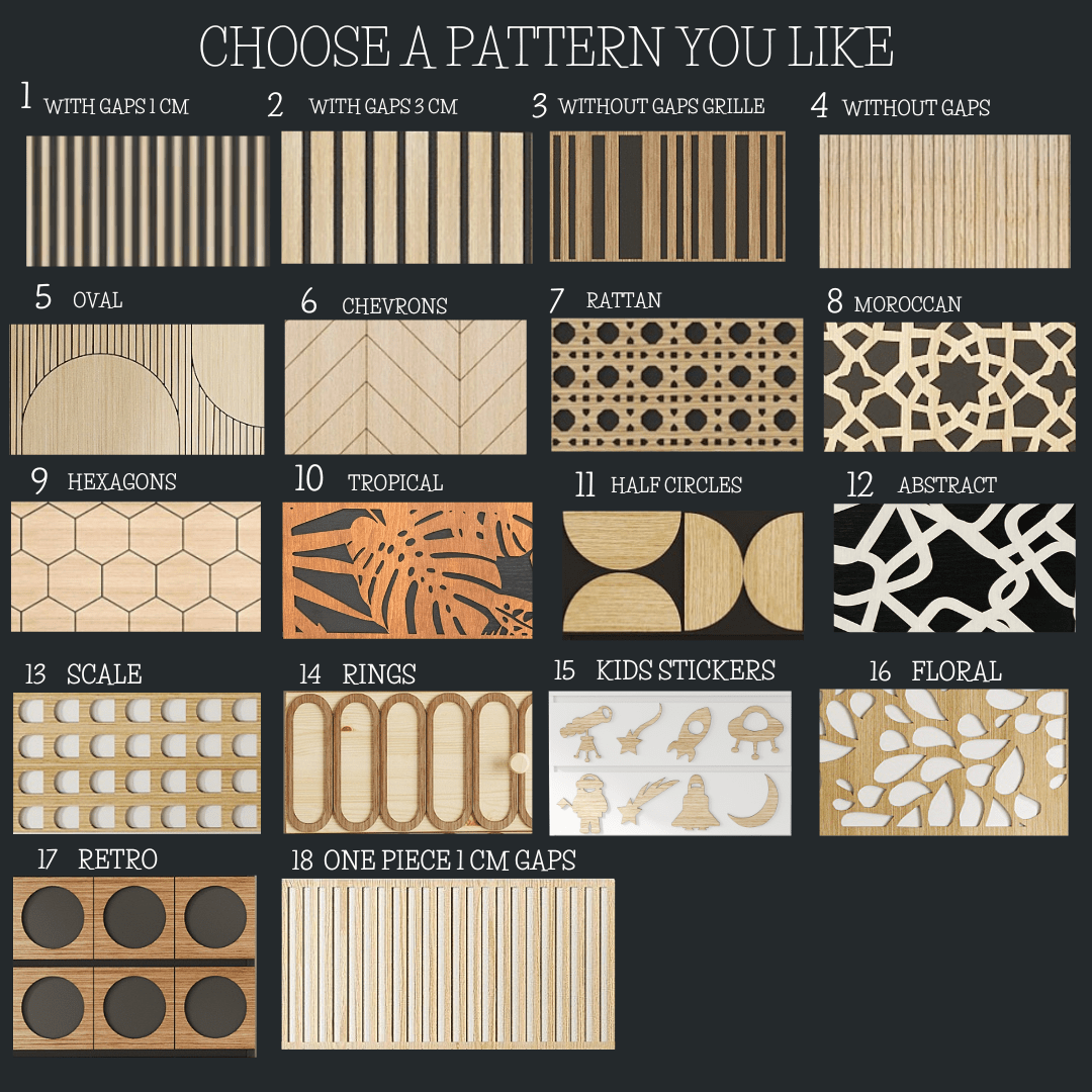 Overlay wooden slats panels for decorating ikea storklinta dresser panels by Artvoom – wood decor