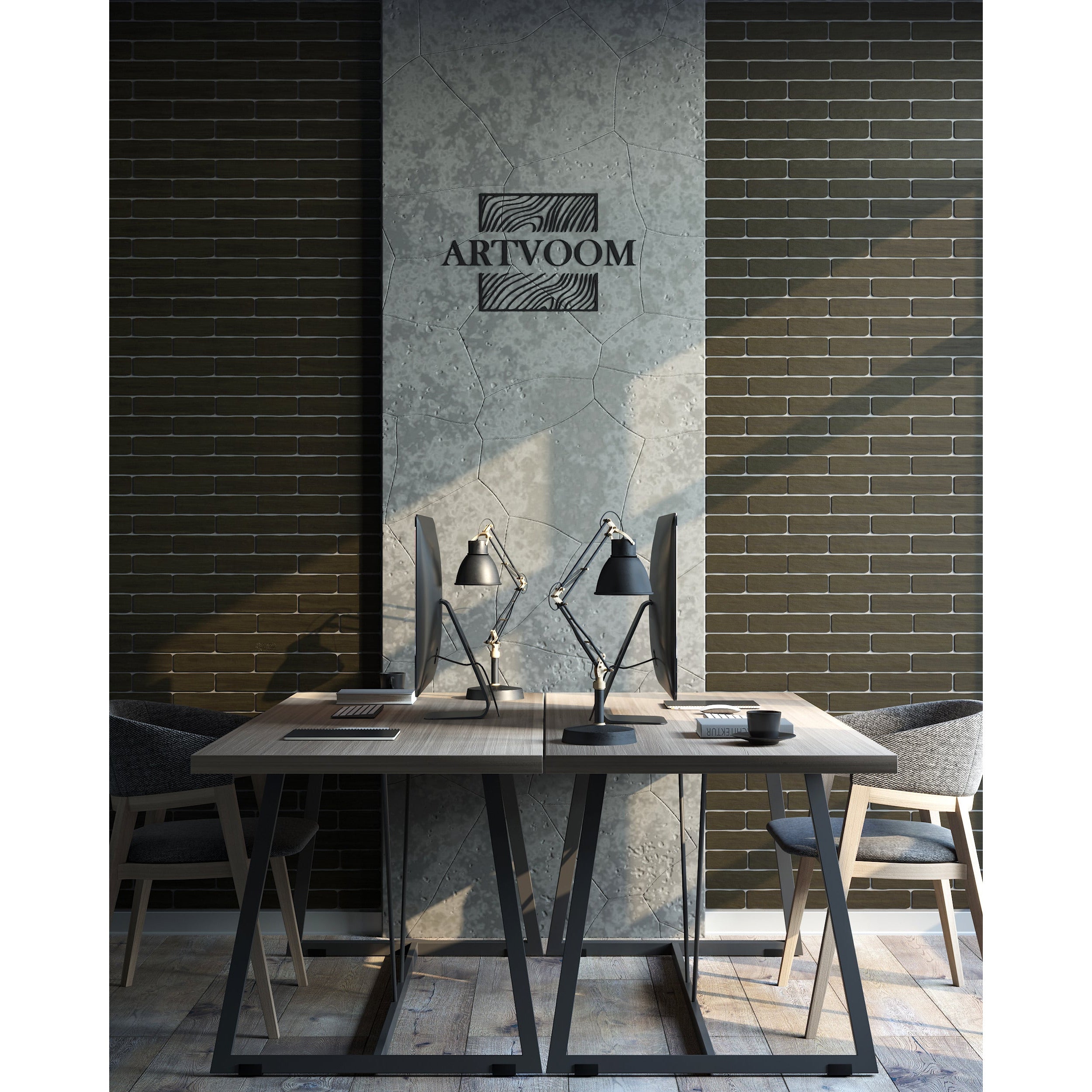 Real Wooden Ebony (Wenge) Faux Bricks for Wall Panels, 42 pcs in box. Artvoom Wall Decor panels by Artvoom – wood decor