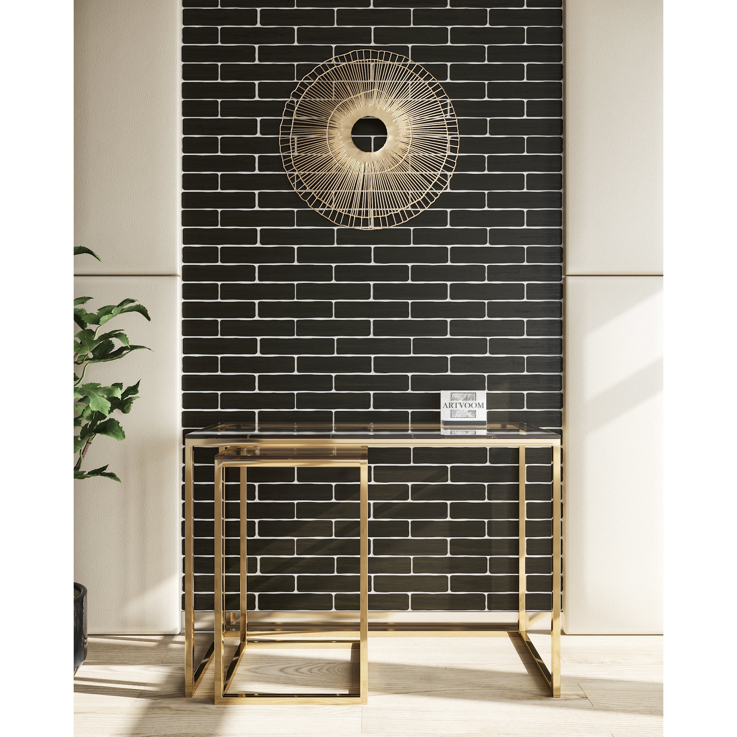 Real Wooden Ebony (Wenge) Faux Bricks for Wall Panels, 42 pcs in box. Artvoom Wall Decor panels by Artvoom – wood decor