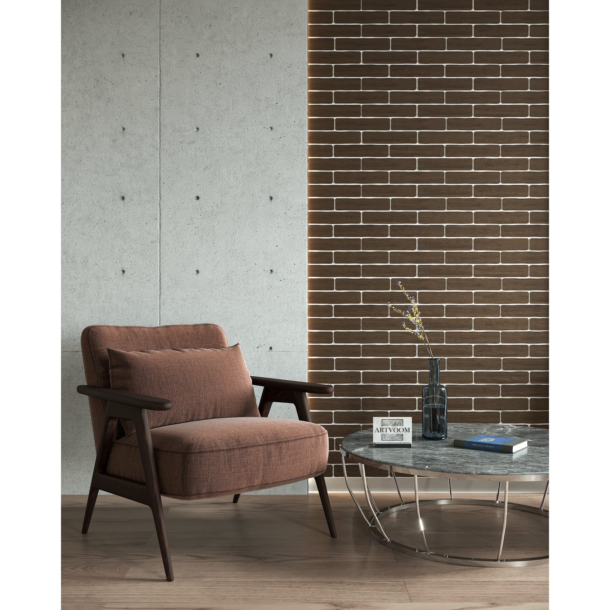 Real Wooden Faux Bricks for Wall Panels, Standard bricks 42pcs in a box or Half bricks 84pcs in a box. Artvoom Wall Decor. panels by Artvoom – wood decor