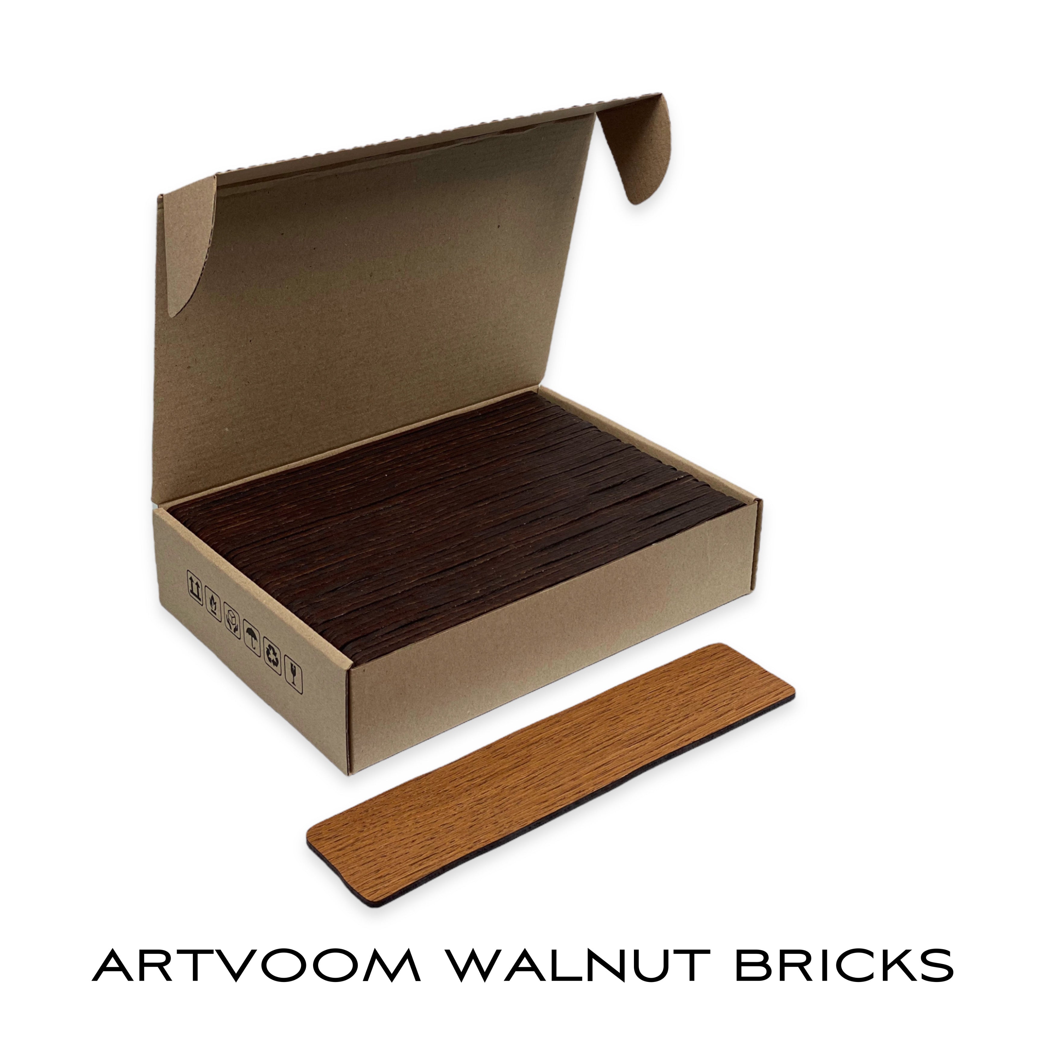 Real Wooden Walnut Faux Bricks for Wall Panels, 42 pcs in box. Artvoom Wall Decor panels by Artvoom – wood decor