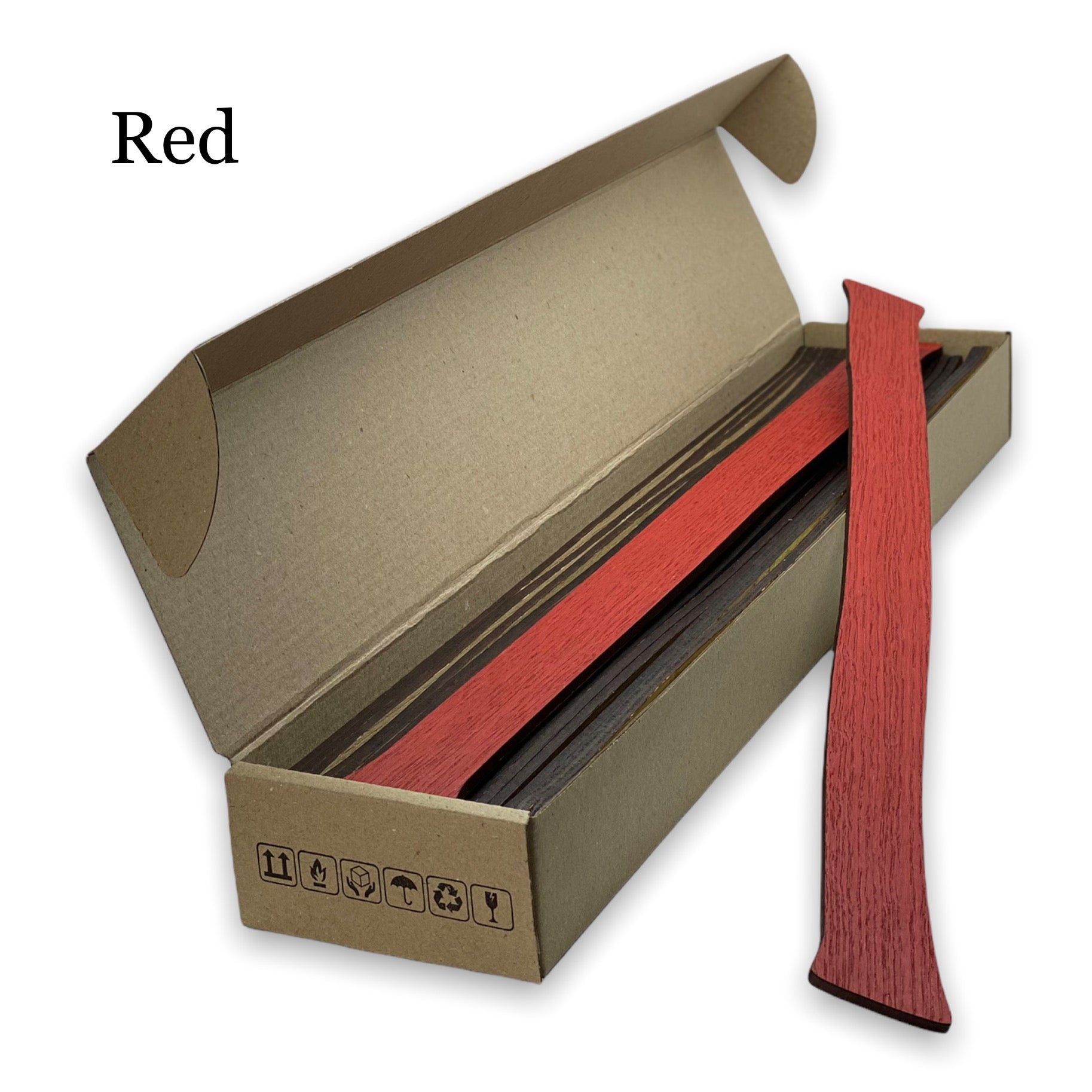 Red Bamboo Panel Wall Slats, 24 pcs in box. Artvoom Wall Décor panels by Artvoom – wood decor