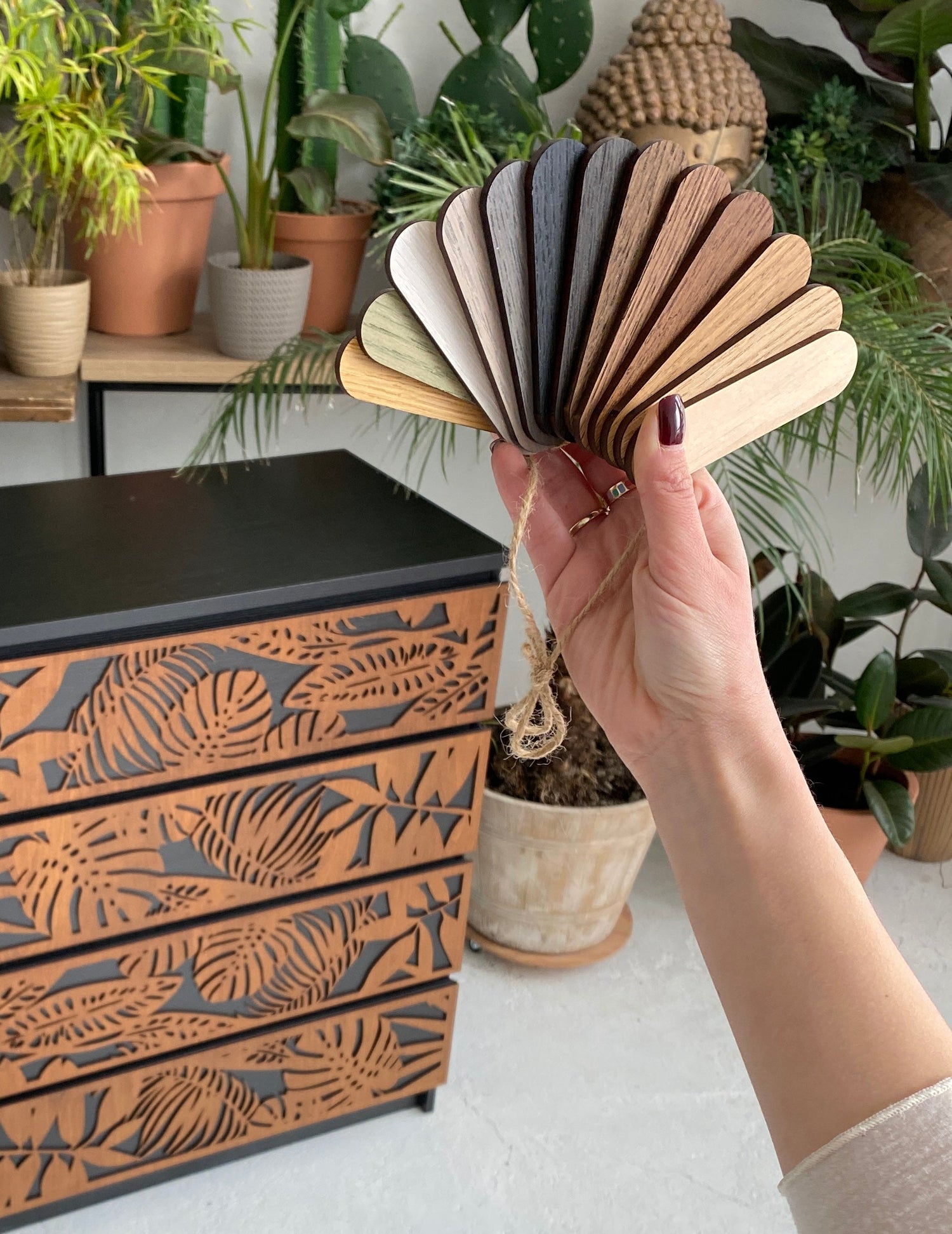 Samples of wood veneer panels by Artvoom – wood decor