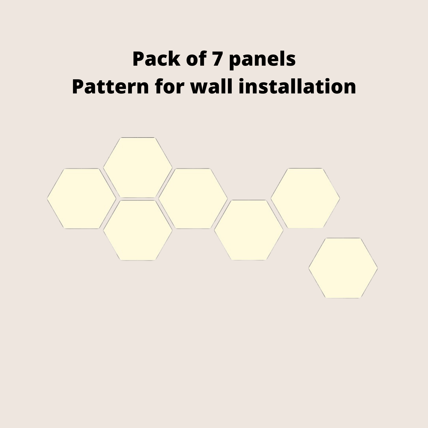 Set of 7 Hexagons, Boho Geometric Wall Decor panels by Artvoom – wood decor