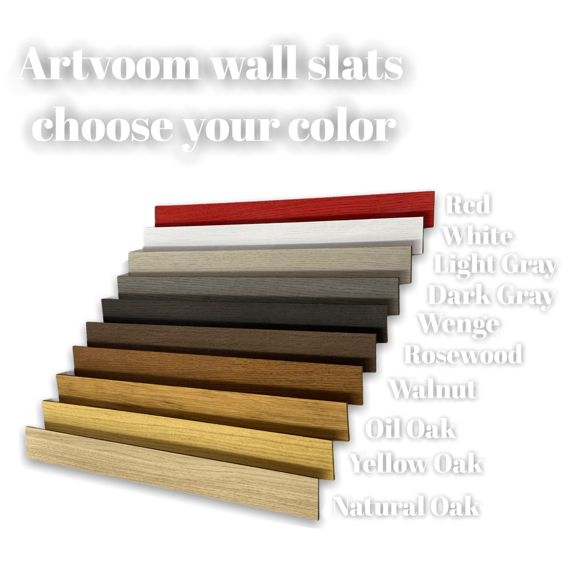 Wide Rosewood Wooden Wall Slats, 24 pcs in box. Artvoom Wall Decor panels by Artvoom – wood decor