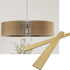 Wooden round pendant lamp made of slats panels by Artvoom – wood decor