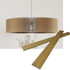 Wooden round pendant lamp made of slats panels by Artvoom – wood decor