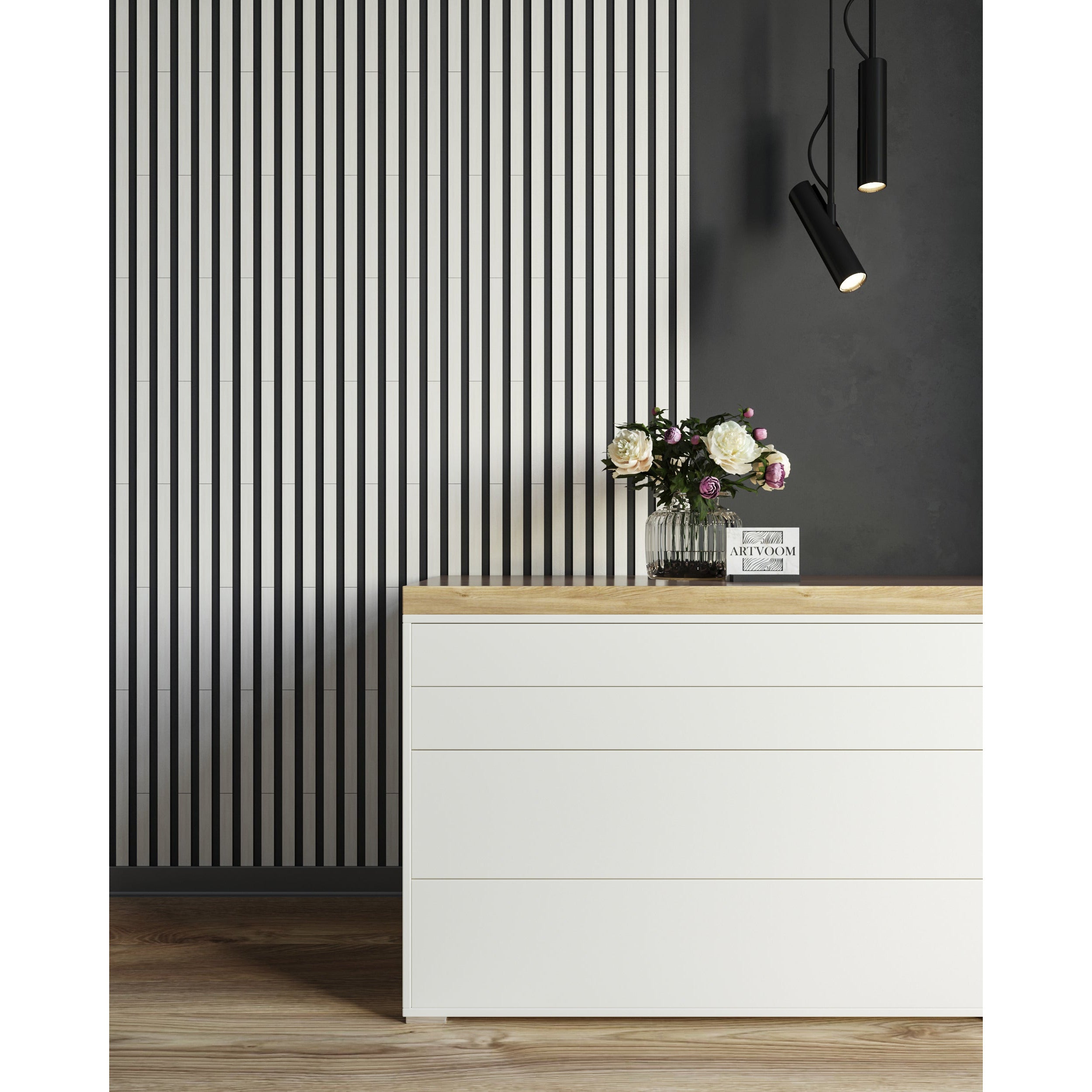 Wooden Wall Slats, 24 pcs in box. Artvoom Wall Decor panels by Artvoom – wood decor
