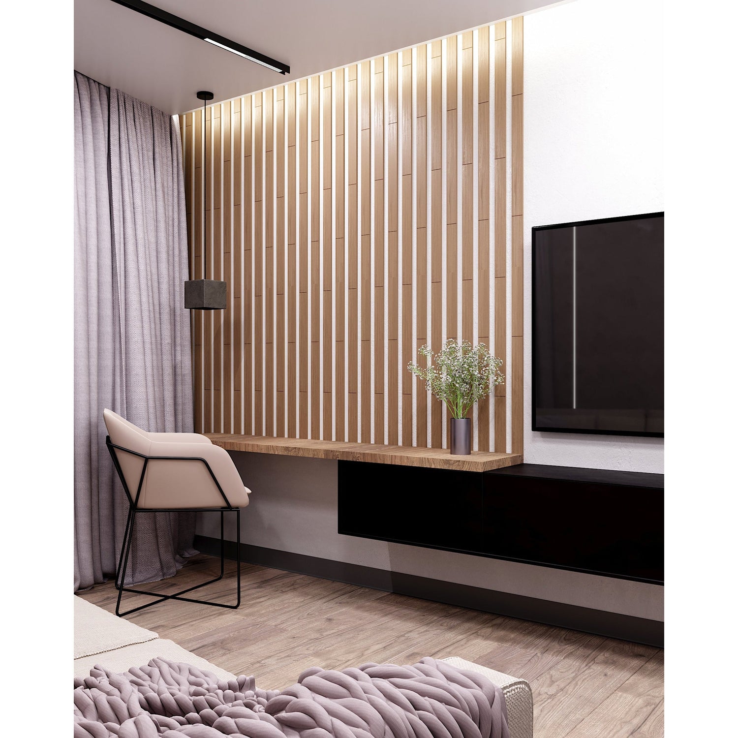 Wooden Wall Slats, 24 pcs in box. Artvoom Wall Decor panels by Artvoom – wood decor