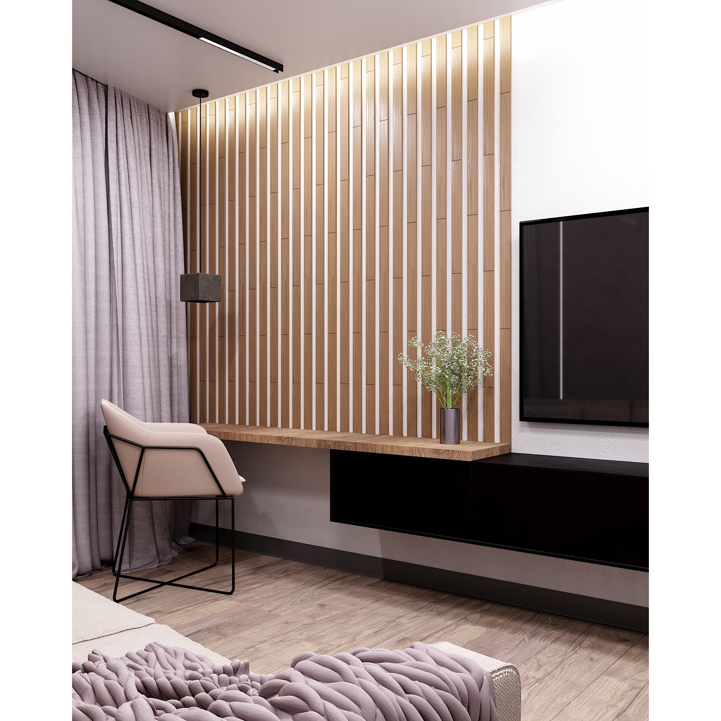 Wooden Wall Slats, 24 pcs in box. Artvoom Wall Decor panels by Artvoom – wood decor