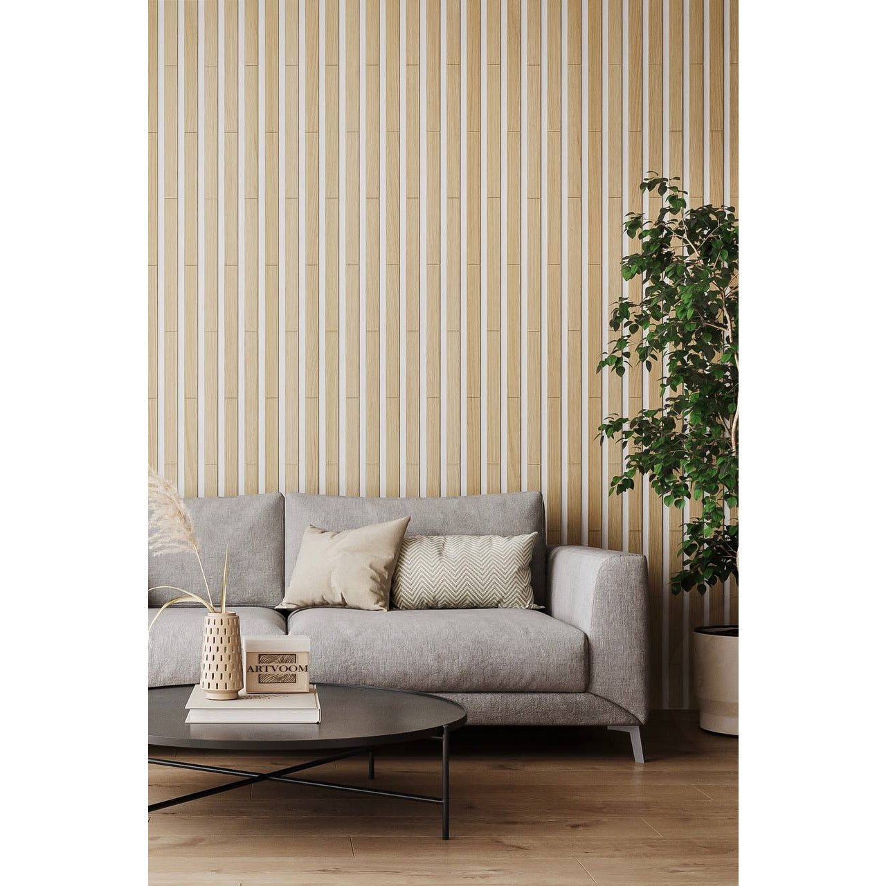 Wooden Wall Slats, 24 pcs in box. Artvoom Wall Decor panels by Artvoom – wood decor