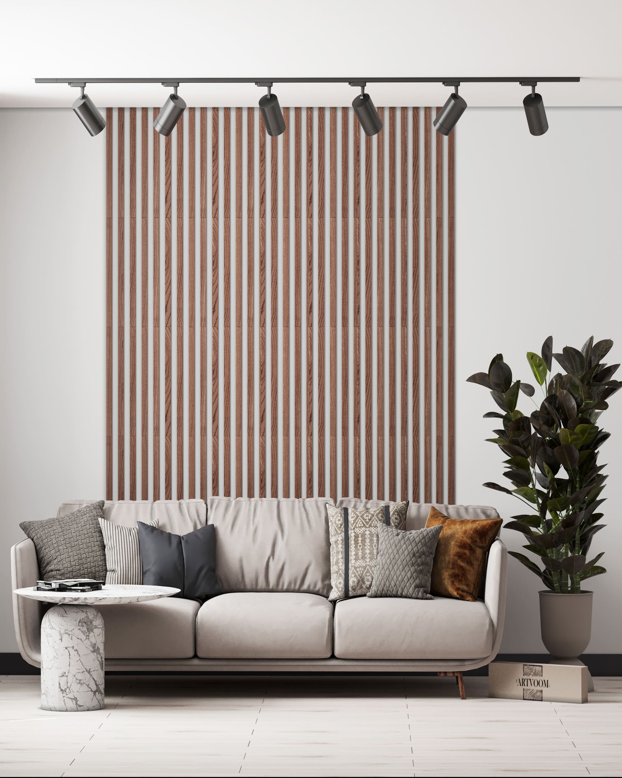 Wooden Wall Slats, 24 pcs in box. Artvoom Wall Decor panels by Artvoom – wood decor