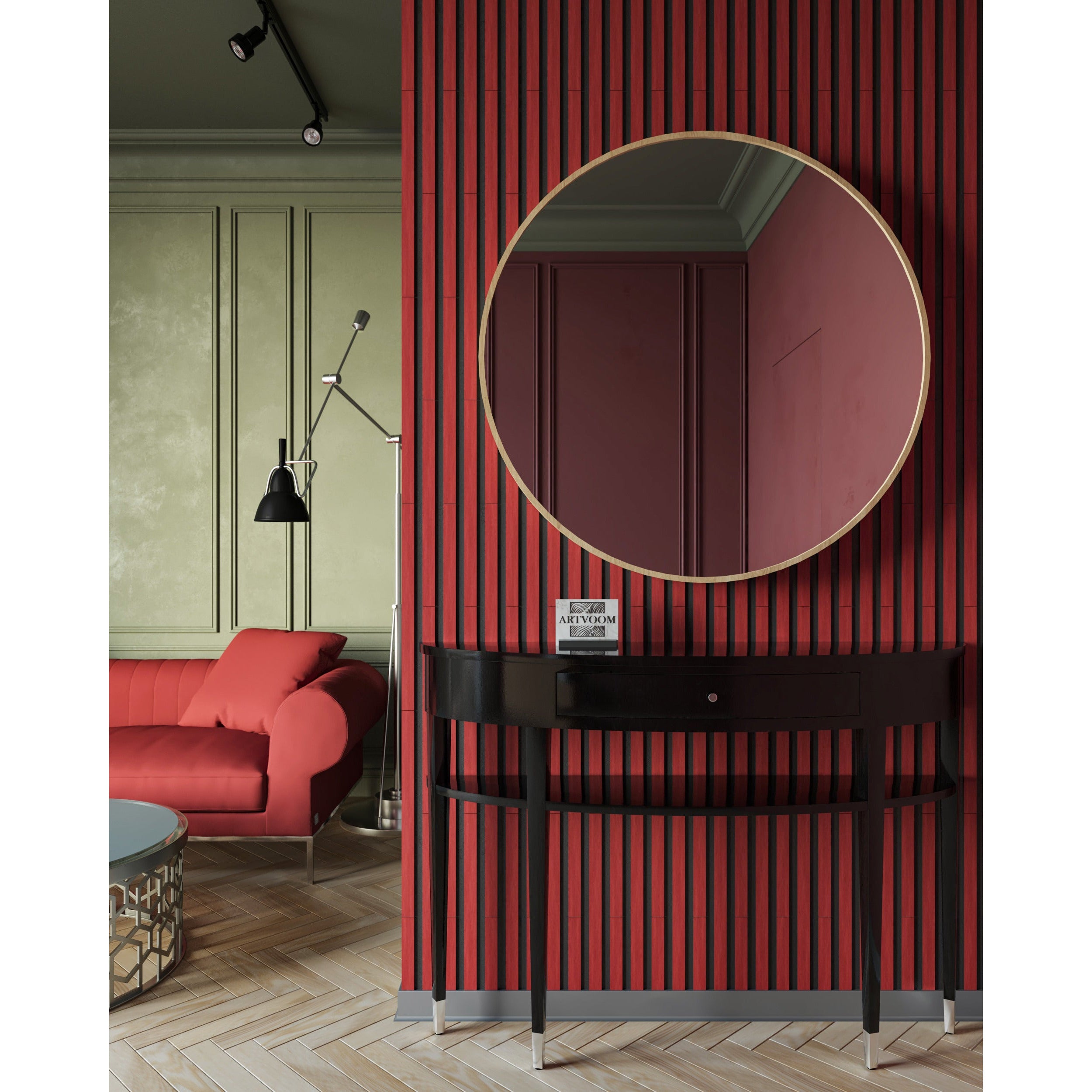 Wooden Wall Slats, 24 pcs in box. Artvoom Wall Decor panels by Artvoom – wood decor