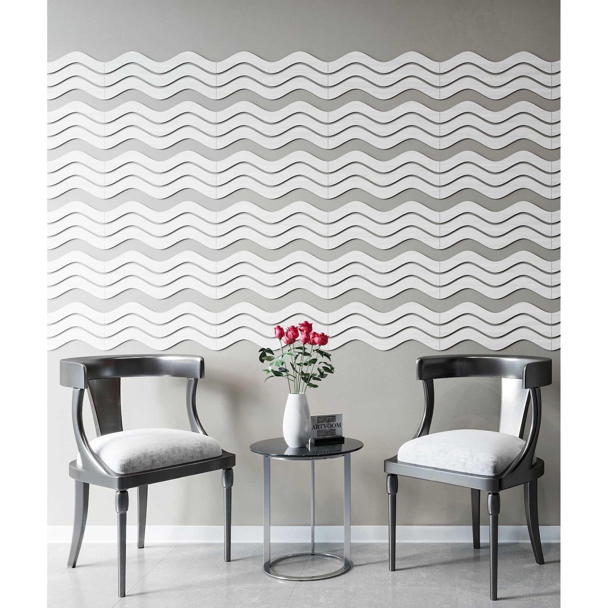 Wooden Wave Slats, 12 pcs in box. Artvoom Wall Decor panels by Artvoom – wood decor