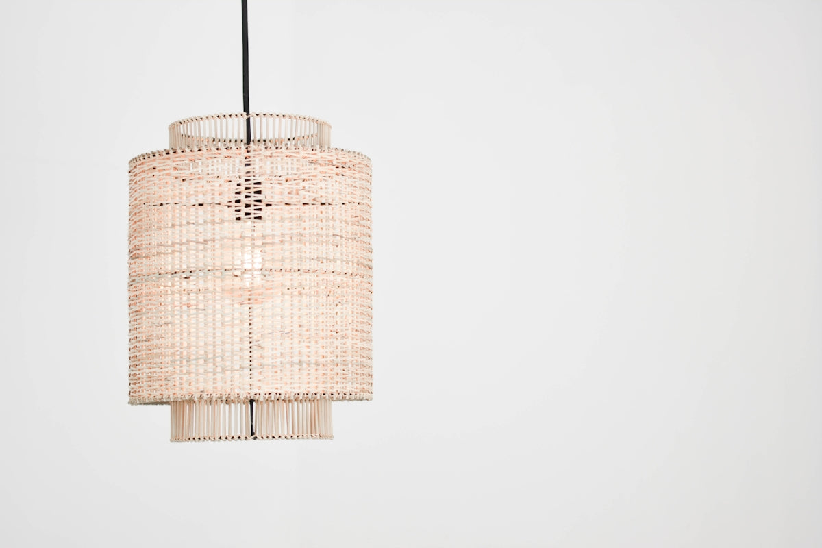 round brown pendant lamp