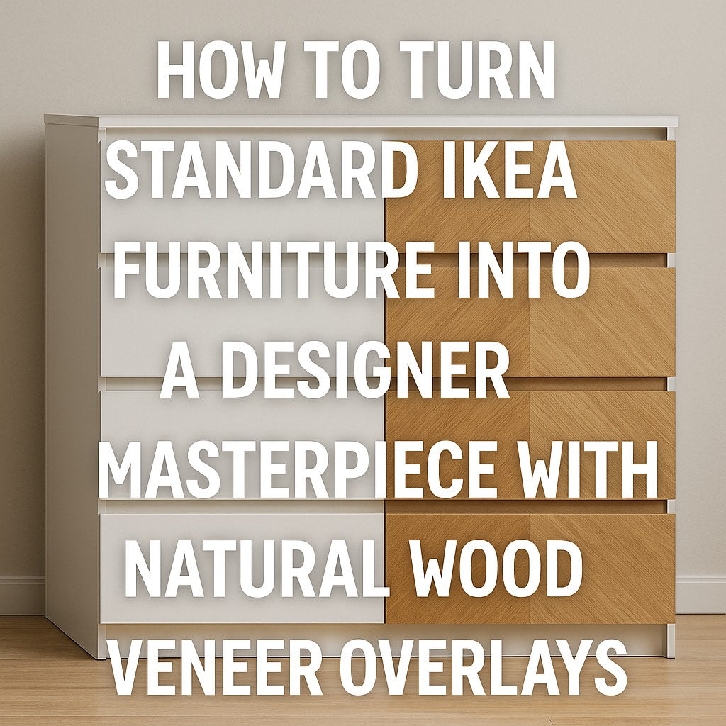 How to Turn Standard IKEA Furniture into a Designer Masterpiece with Natural Wood Veneer Overlays
