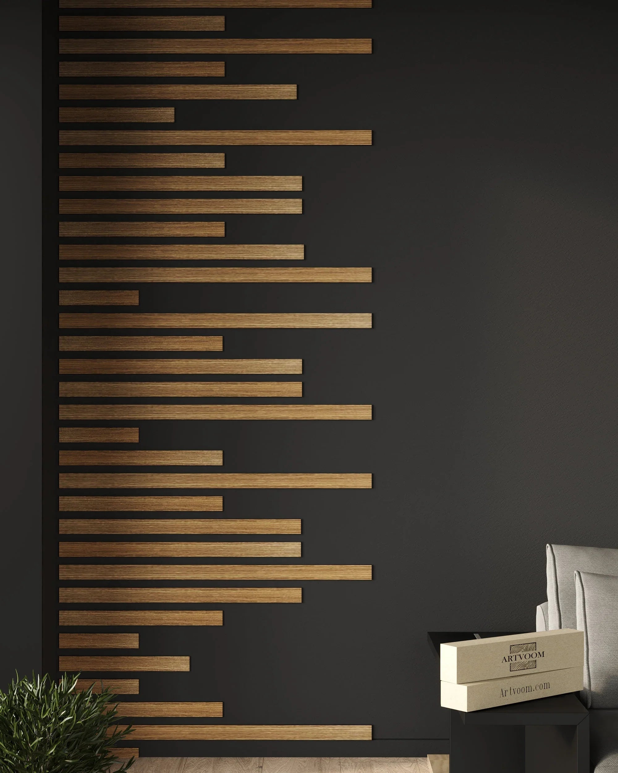 Premium Natural Oak Wall Slats & Linear Timber Panels - Artvoom