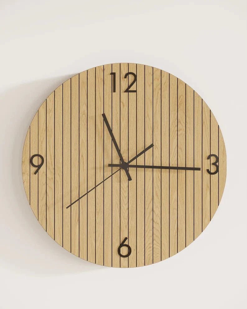 Wooden Wall Clocks | Design Accents for Living Room &amp; Office - Artvoom