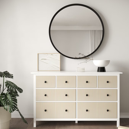 IKEA Hemnes Möbelauflagen – Paneele aus natürlicher Eiche für individuelles Kommoden-Makeover
