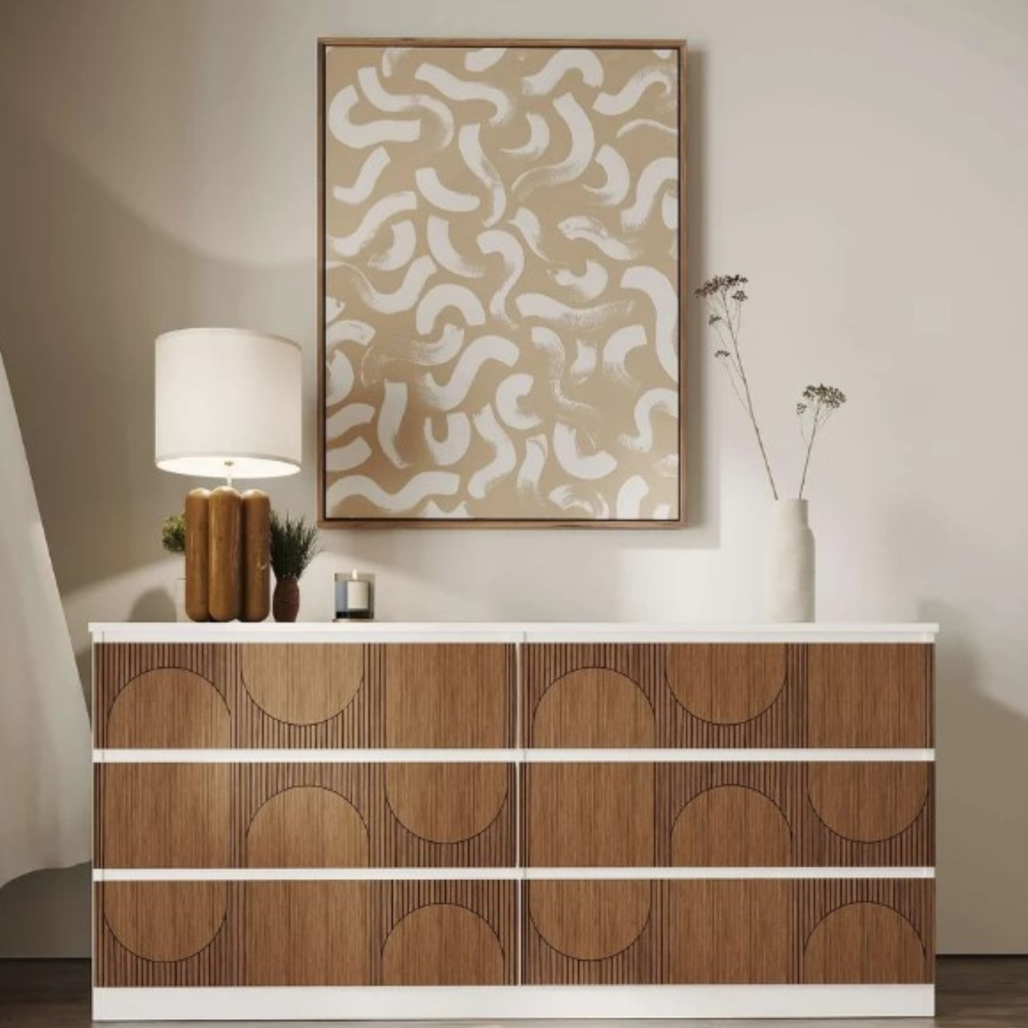 IKEA Kullen Furniture Refacing Kit - Decorative Panels for Cabinet Face Upgrade