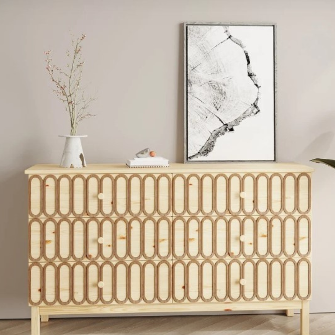 IKEA Tarva Cabinet Face Upgrade – Peel and Stick Wooden Decals
