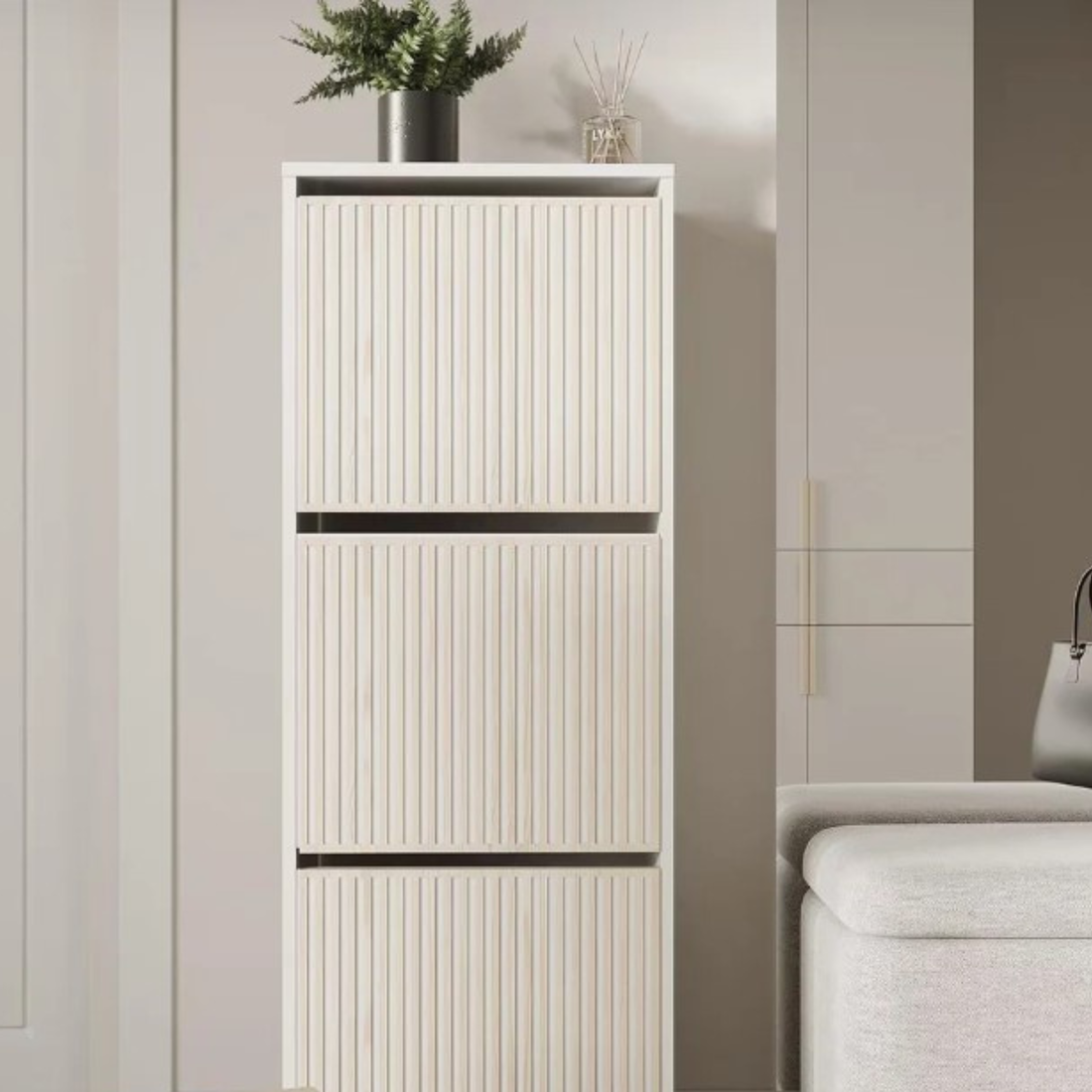 IKEA Bissa Wood Overlays – Patterned Panels for Shoe Cabinet Door Hack