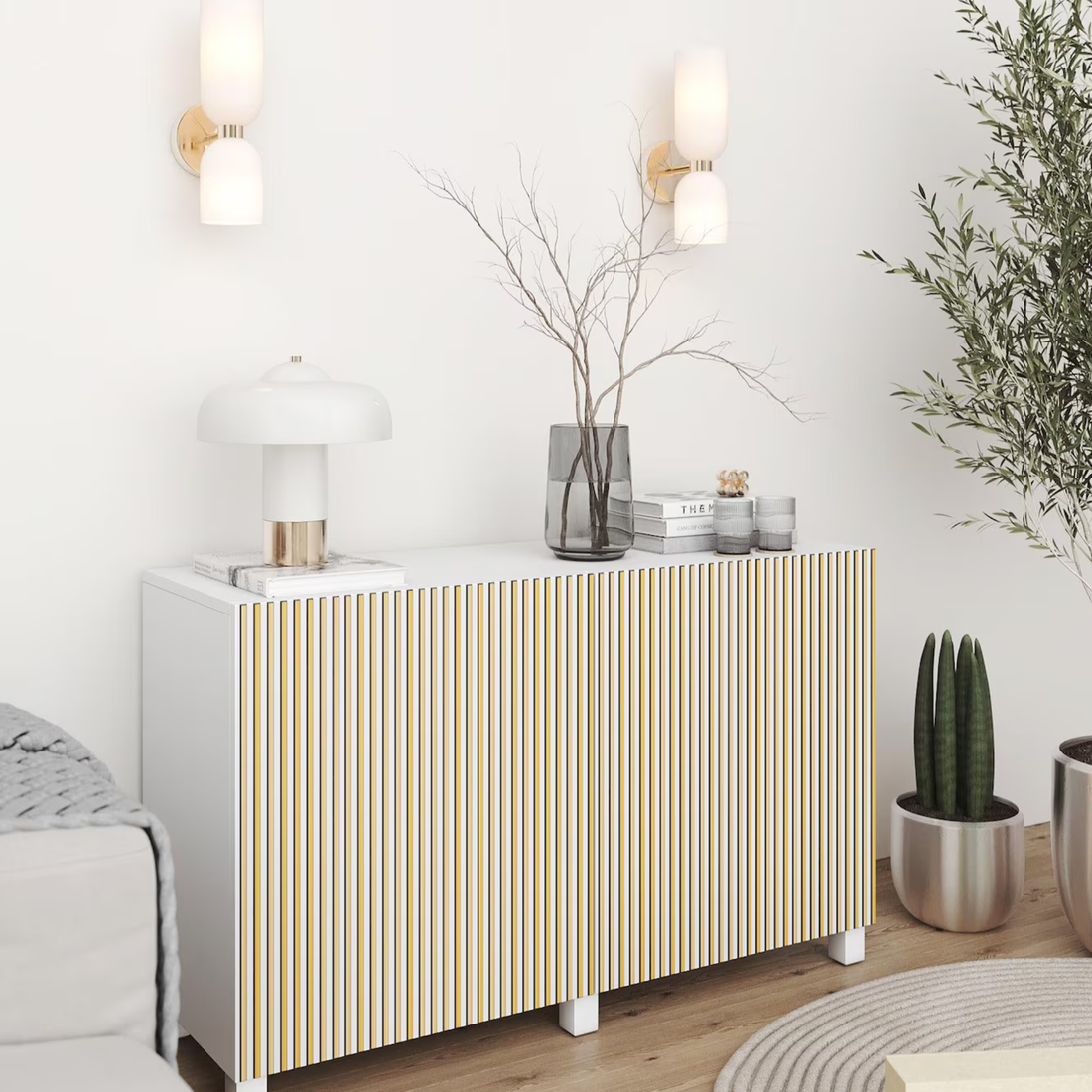 Habillage en bois Besta IKEA – Panneaux décoratifs pour porte de placard détournée