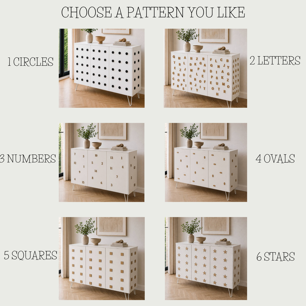 Drawer &amp; Cabinet Door Panels, Self Adhesive Geometric Wood Shapes for DIY Cabinet Decor
