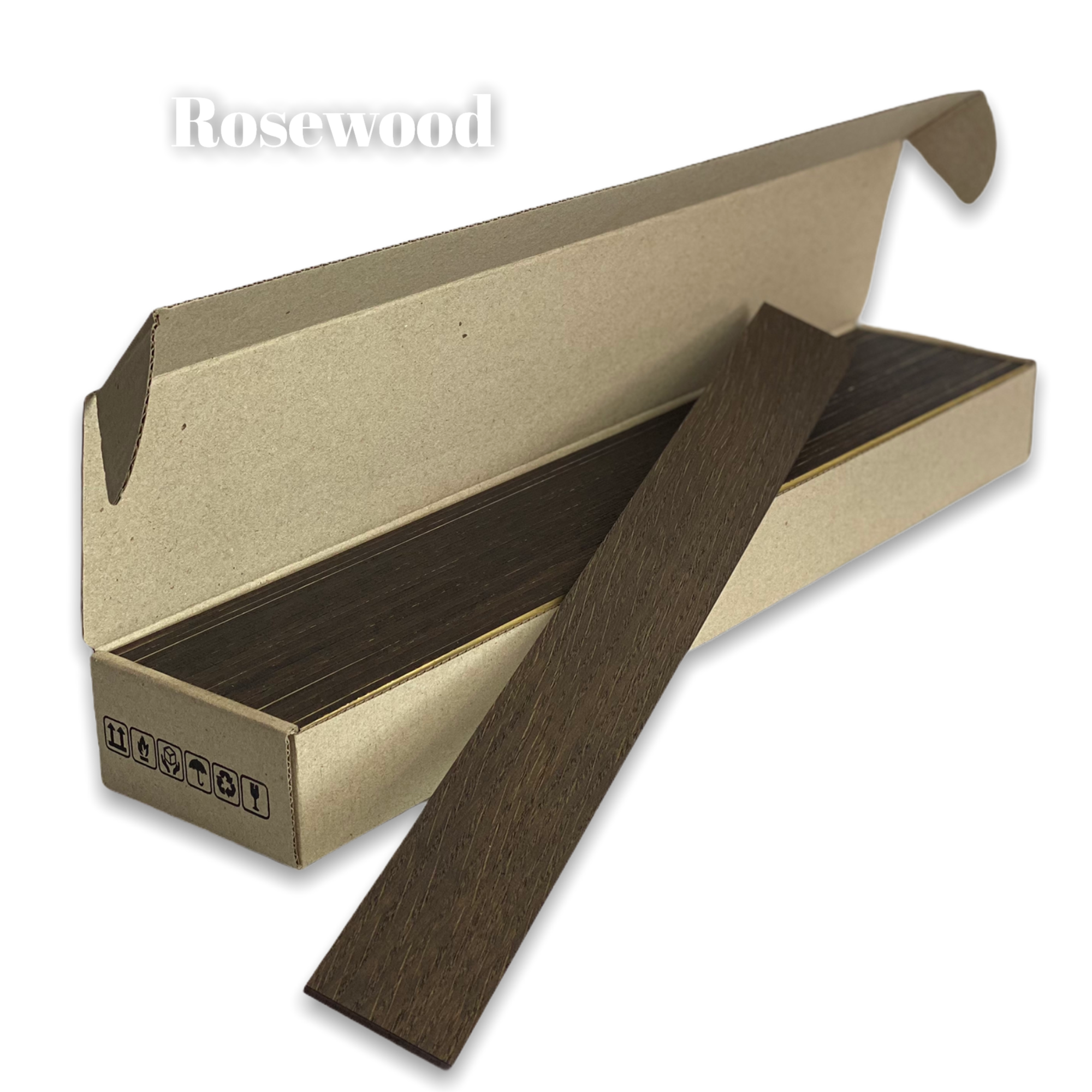 Narrow Rosewood Wooden Wall Slats, 24 pcs in box. Artvoom Wall Decor - Artvoom