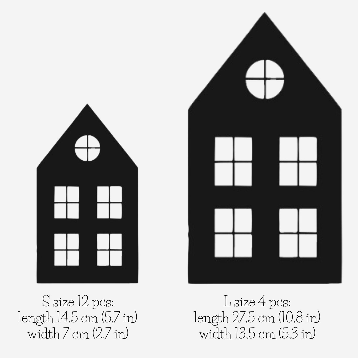 Christmas Houses Tree Decoration panels by Artvoom – wood decor