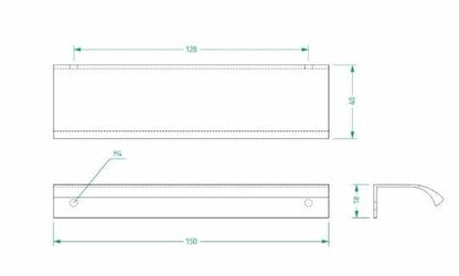 Dresser aluminum handles panels by Artvoom – wood decor