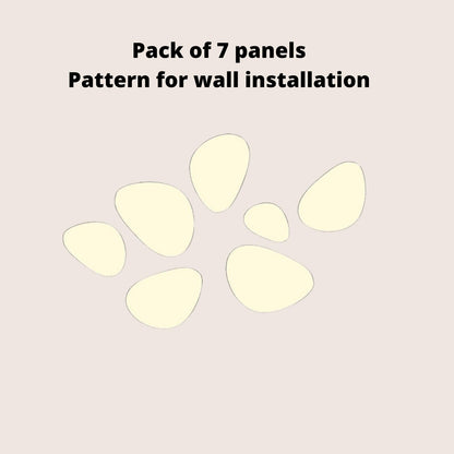 Drop Wooden Wall Art Panels - Geometric Set for Feature Wall Installation panels by Artvoom – wood decor