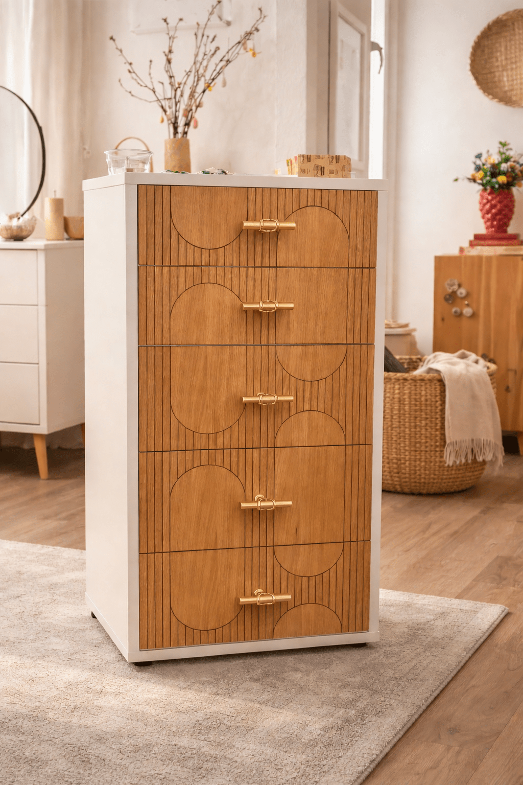IKEA Alex Overlays – Wooden Panels for Drawer Fronts | Oak Veneer Furniture Upgrade | IKEA Hack Decor Panels panels by Artvoom – wood decor