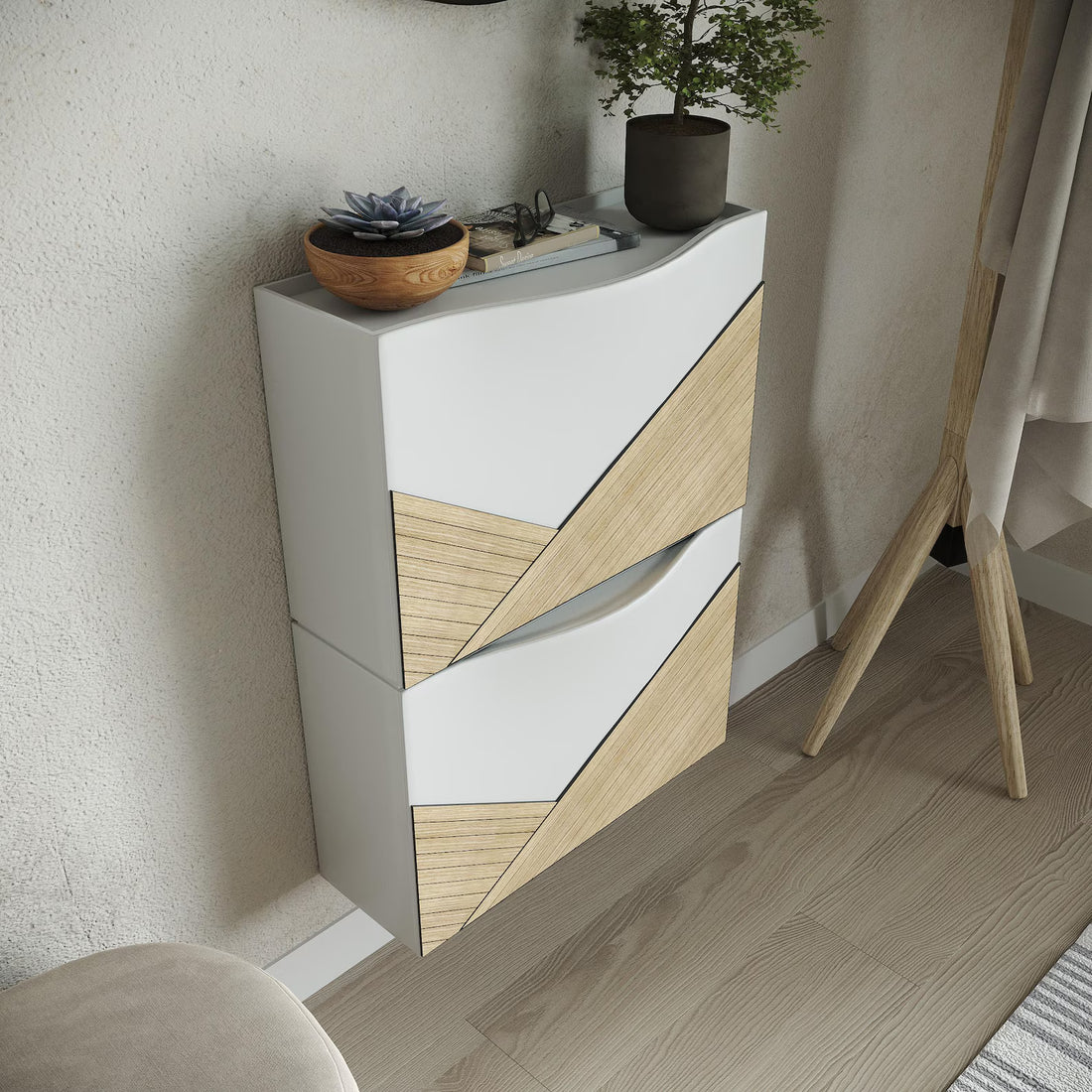 IKEA Trones Shoe Cabinet Overlays - Pre-Finished Textured Oak Cover