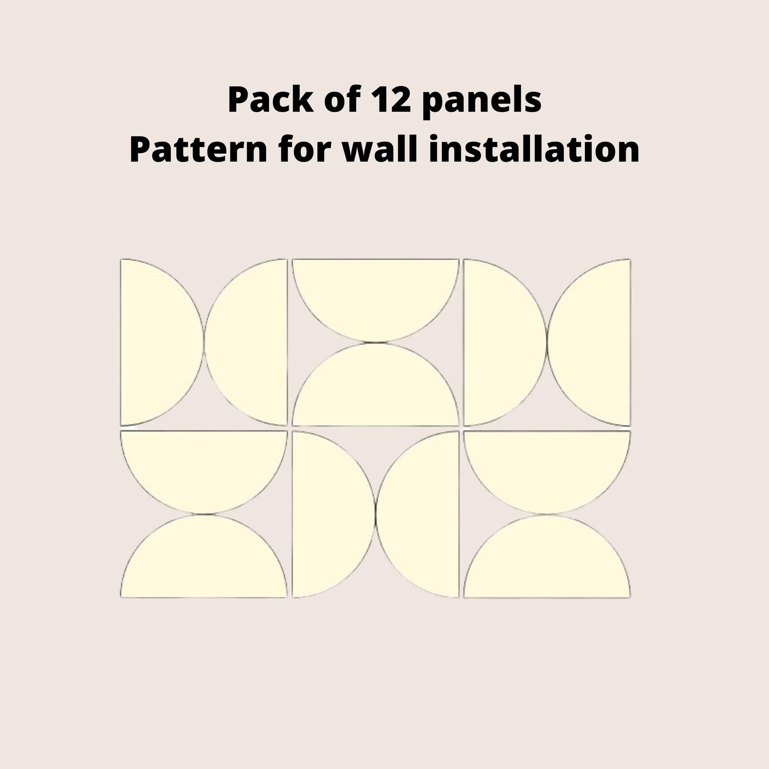 Semicircle Wooden Wall Art Panels - Abstract Art Installation