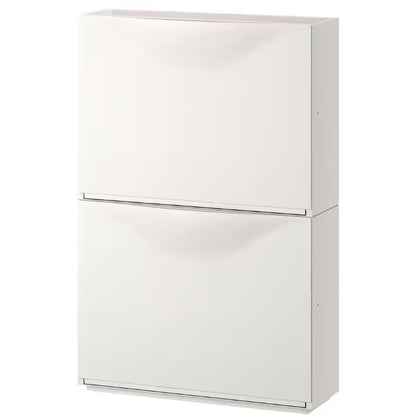 Overlay wooden panels for decorating ikea trones shoe cabinet