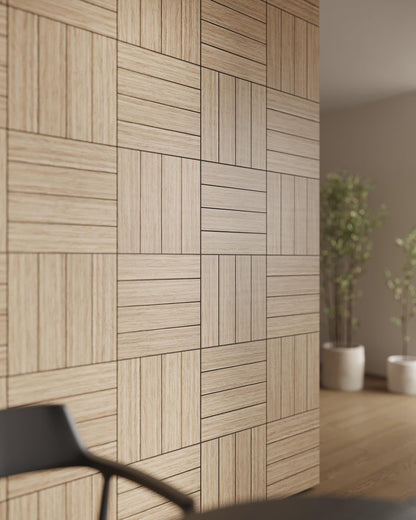 Square Wooden Wall Panels - Modern Tiles for Home Refresh