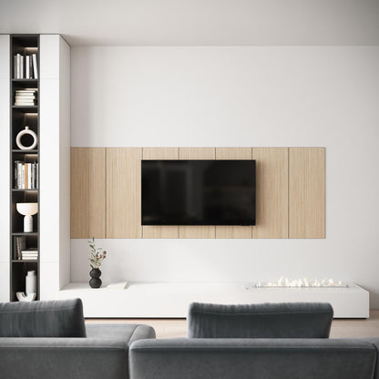 Media Wall Panels - Minimalist Wood Wall Panels for TV Backdrop